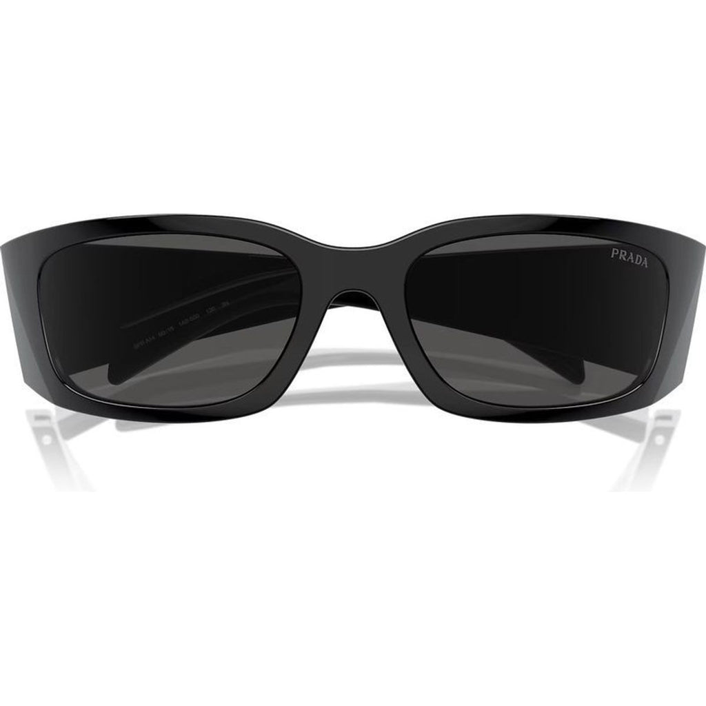 PRADA PRA14S SUNGLASSES IN BLACK/DARK GREY LENSES