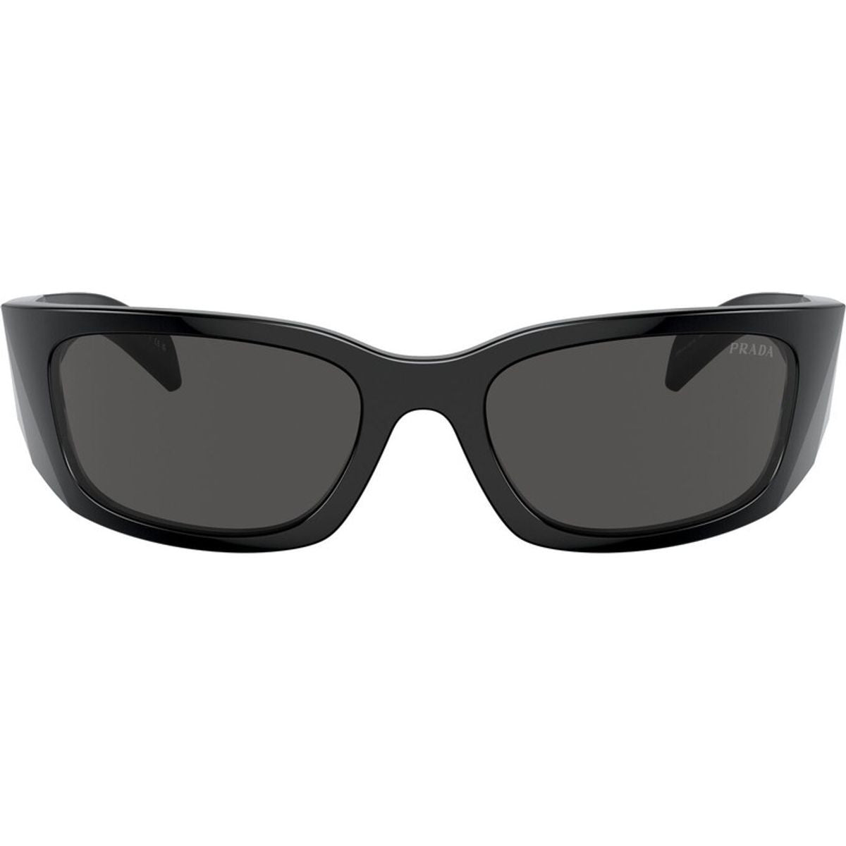 PRADA PRA14S SUNGLASSES IN BLACK/DARK GREY LENSES