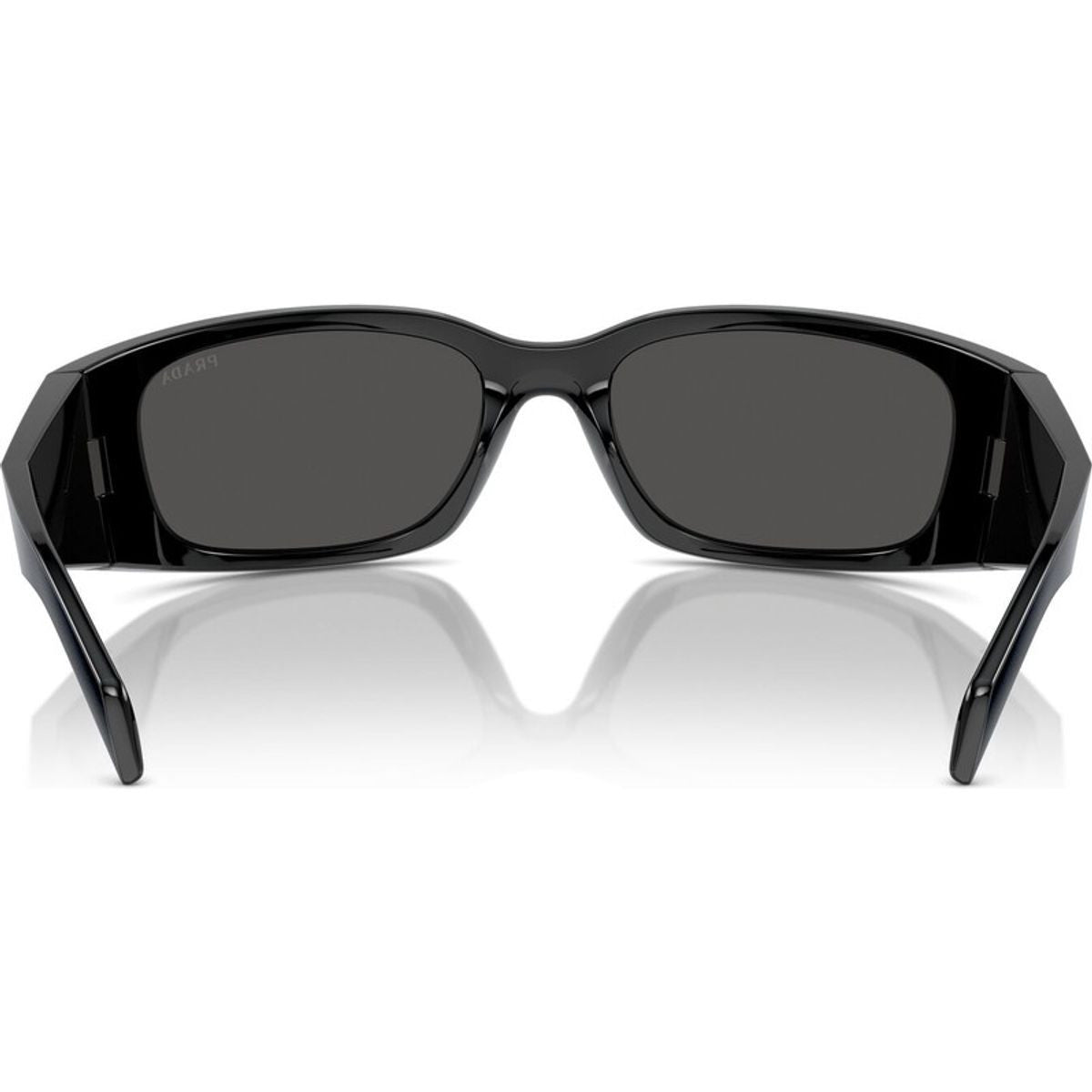 PRADA PRA14S SUNGLASSES IN BLACK/DARK GREY LENSES
