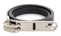 RICK OWENS FW25 TOWER TONGUE BELT IN BLACK GROPPONE COW LEATHER