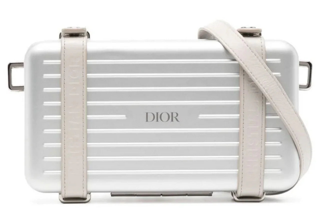 DIOR X RIMOWA PERSONAL CLUTCH ON STRAP IN WHITE