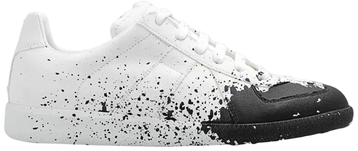 MAISON MARGIELA REPLICA LOW “PAINT SPLATTER – WHITE BLACK”