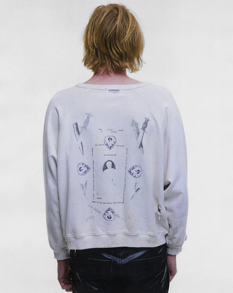 ENFANTS RICHES DEPRIMES EMMANUELLE IV RAGLAN CREWNECK
