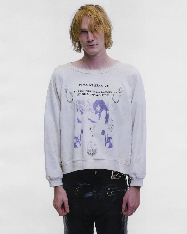 ENFANTS RICHES DEPRIMES EMMANUELLE IV RAGLAN CREWNECK