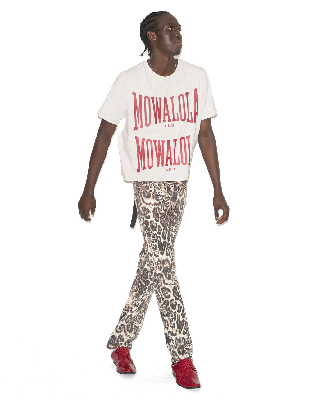 MOWALOLA DOUBLE SWEAT TEE GREY