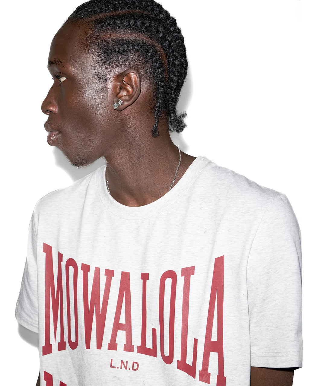 MOWALOLA DOUBLE SWEAT TEE GREY