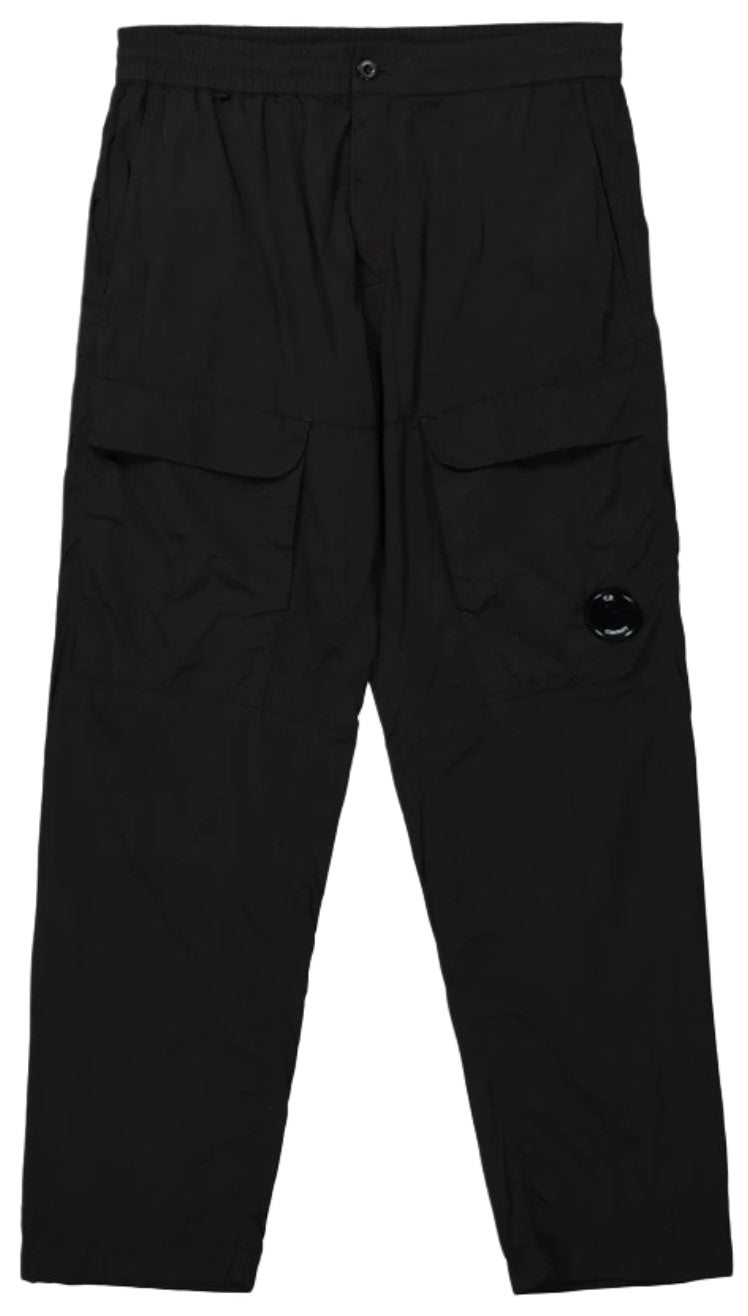 C.P. COMPANY CHROME-R LOOSE CARGO PANTS IN BLACK