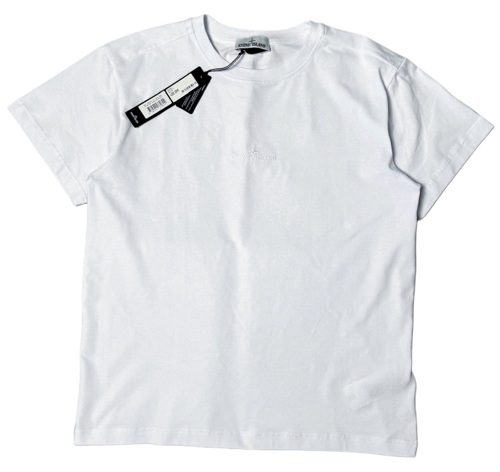STONE ISLAND EMBROIDERED LOGO T-SHIRT