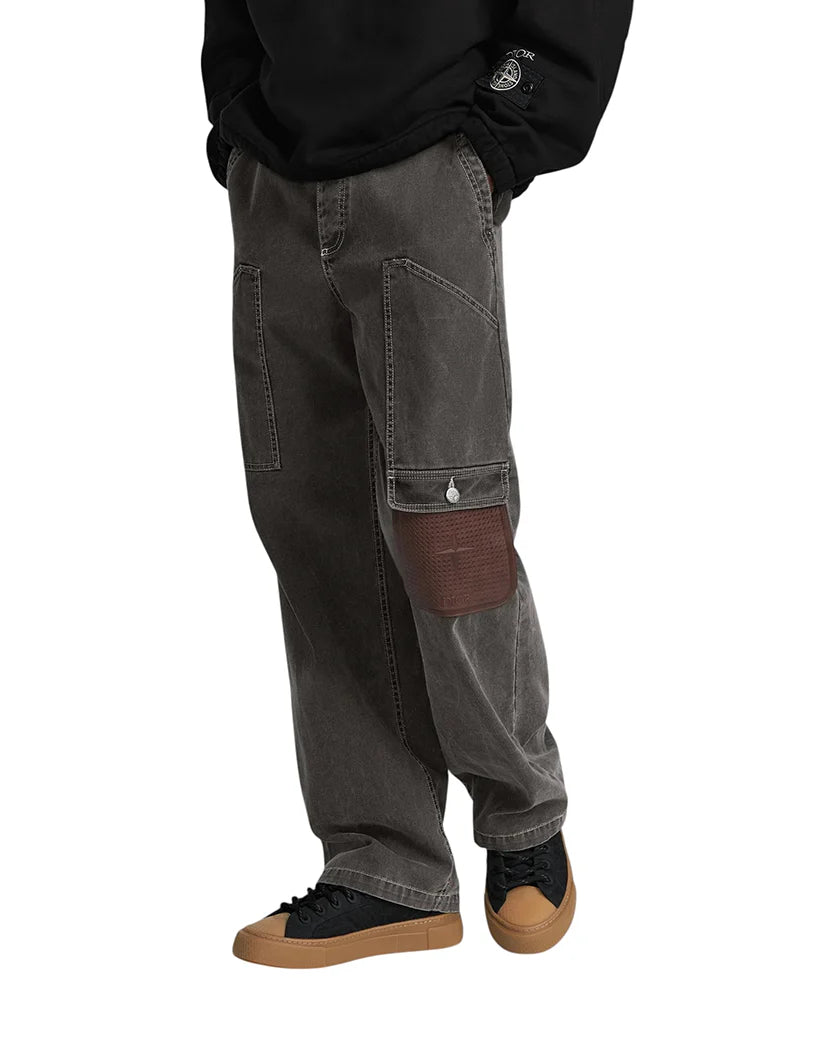 STONE ISLAND X DIOR CARGO JEANS BLACK