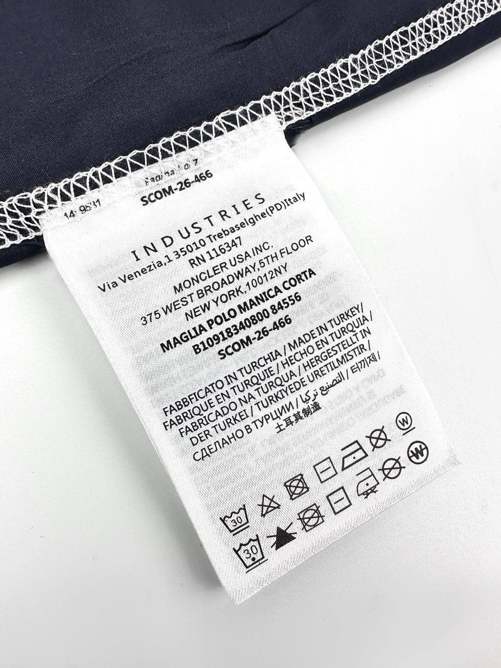 MONCLER NIGHT BLUE TERCHE HOODED JACKET
