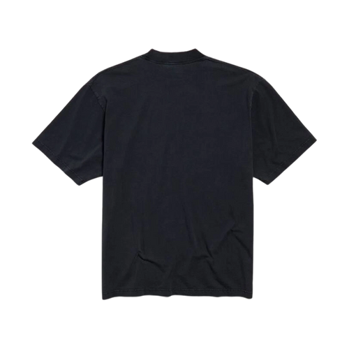 BALENCIAGA I LOVE PARIS MEDIUM FIT T-SHIRT BLACK FADED