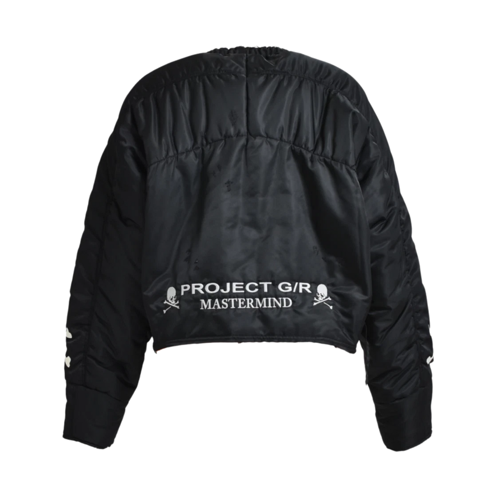 PROJECT G/R X MASTERMIND RECONSTRUCTED BOMBER JACKET BLACK