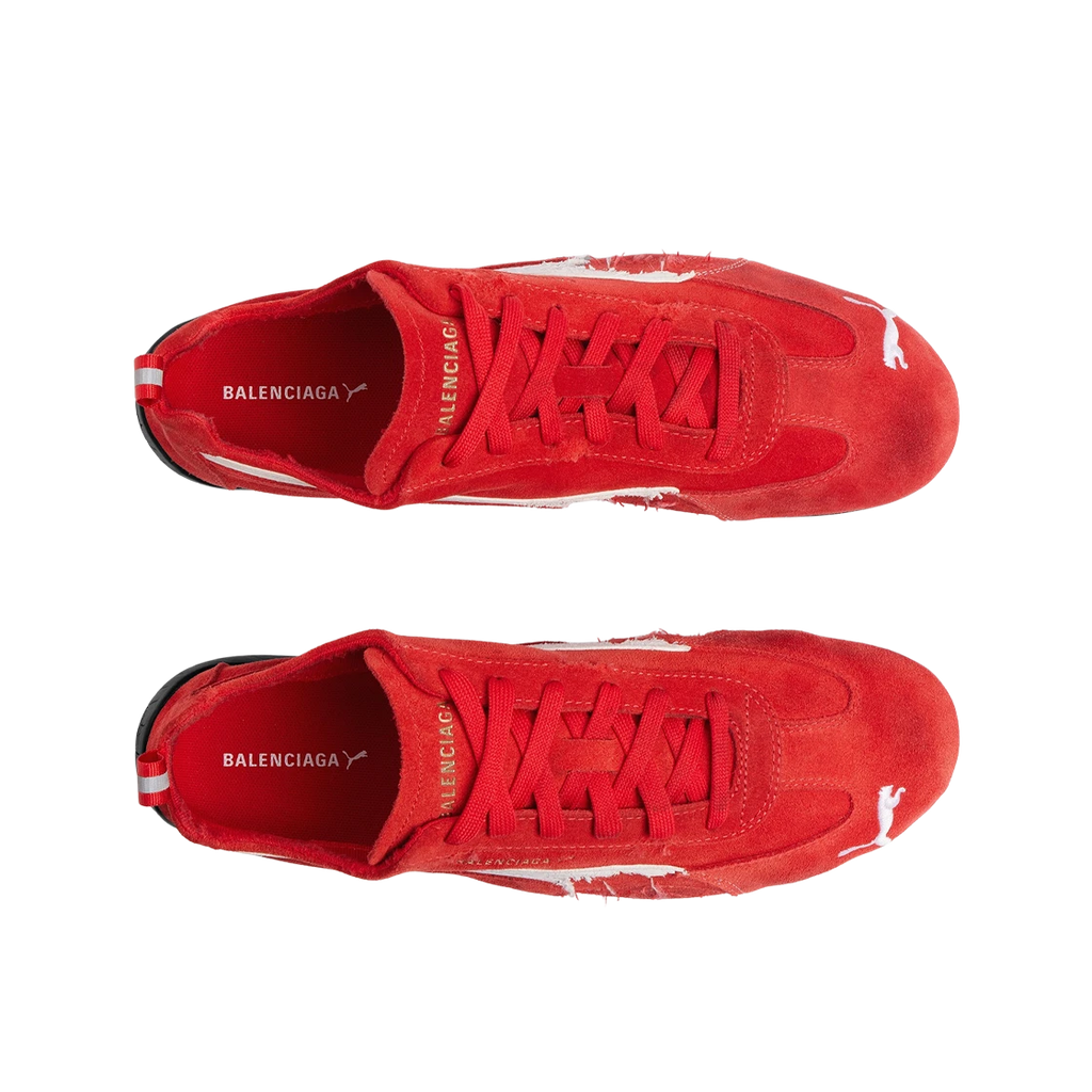 BALENCIAGA X PUMA SPEEDCAT SUEDE RED WHITE