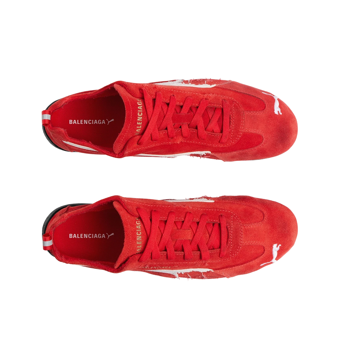 BALENCIAGA X PUMA SPEEDCAT SUEDE RED WHITE