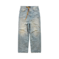 BALENCIAGA GEORGE V BAGGY PANTS LIGHT BLUE
