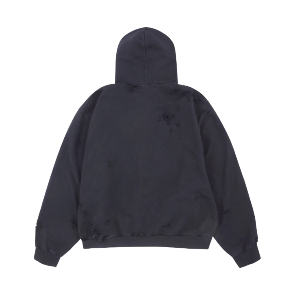 PROJECT G/R BLUESNAKE WASHED ZIP HOODIE BLACK