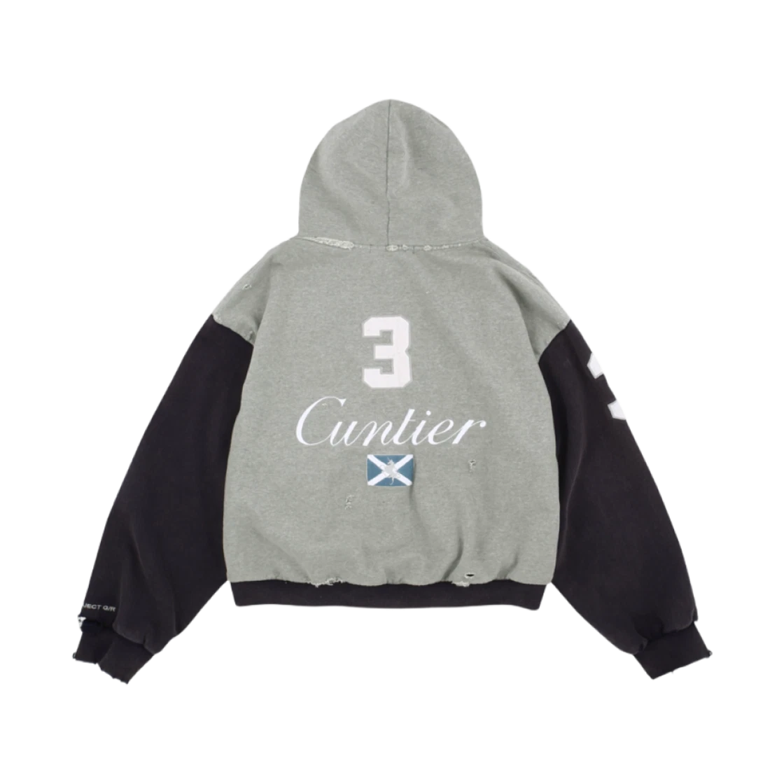 PROJECT G/R CUNTIER ZIP HOODIE MELANGE GREY