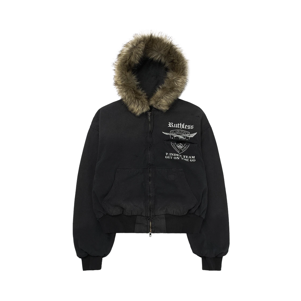 PROTOCOL INDEX DETACHABLE FUR HOODED WORK JACKET