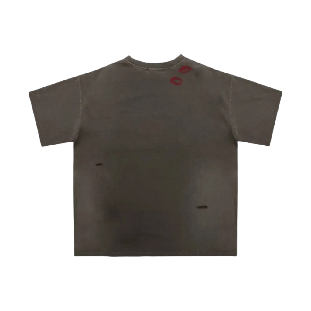 PROJECT G/R BLOW ME WASHED T-SHIRT BROWN