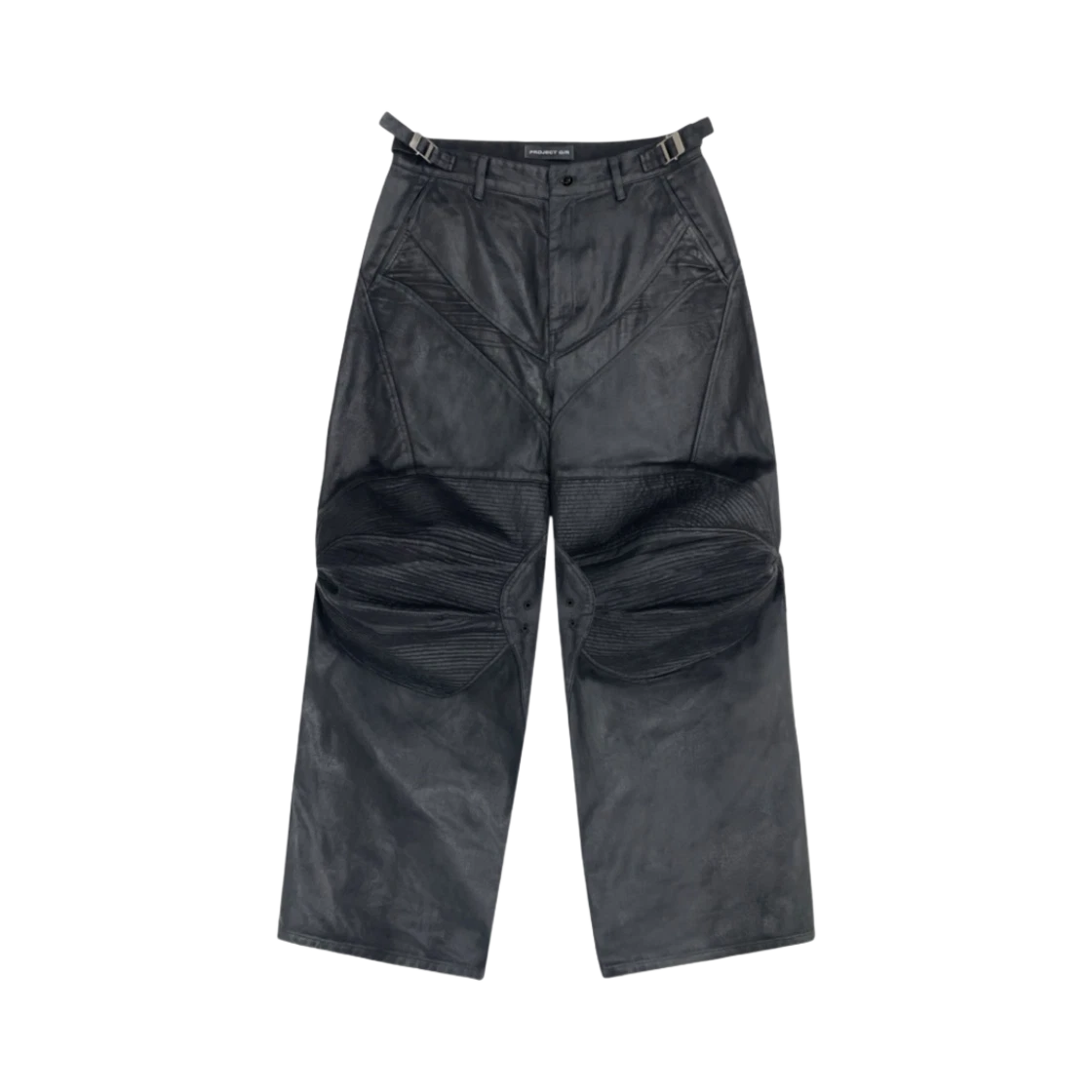 PROJECT G/R COATED BIKER ARMOURED PANTS BLACK