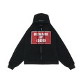 PROJECT G/R BEWARE OF GOD ZIP HOODIE BLACK