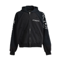 PROJECT G/R X MASTERMIND RECONSTRUCTED FOLDED HOOD ZIP BLACK