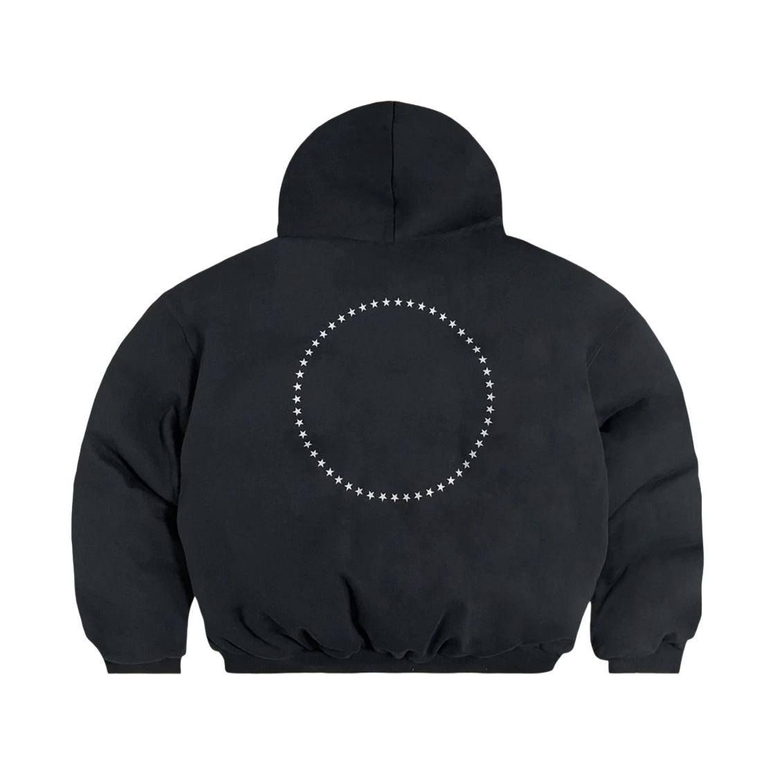 PROJECT G/R REVERSIBLE HOODED PUFFER JACKET BLACK