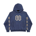 BALENCIAGA CRYPTO HOODIE MEDIUM FIT BLUE
