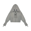 PROJECT G/R ZYGON ZIP HOODIE MELANGE GREY