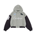 PROJECT G/R CUNTIER ZIP HOODIE MELANGE GREY