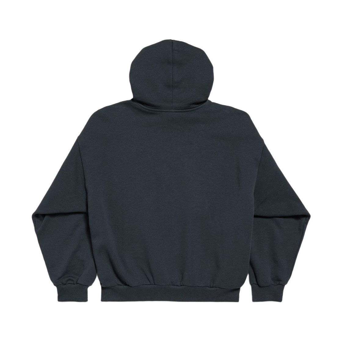 BALENCIAGA NANO BB HOODIE MEDIUM FIT BLACK FADED