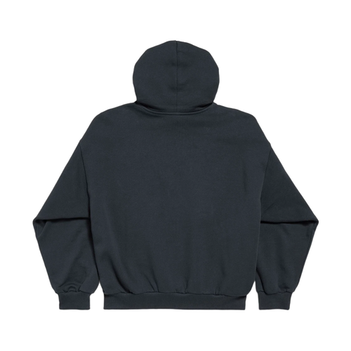 BALENCIAGA NANO BB HOODIE MEDIUM FIT BLACK FADED
