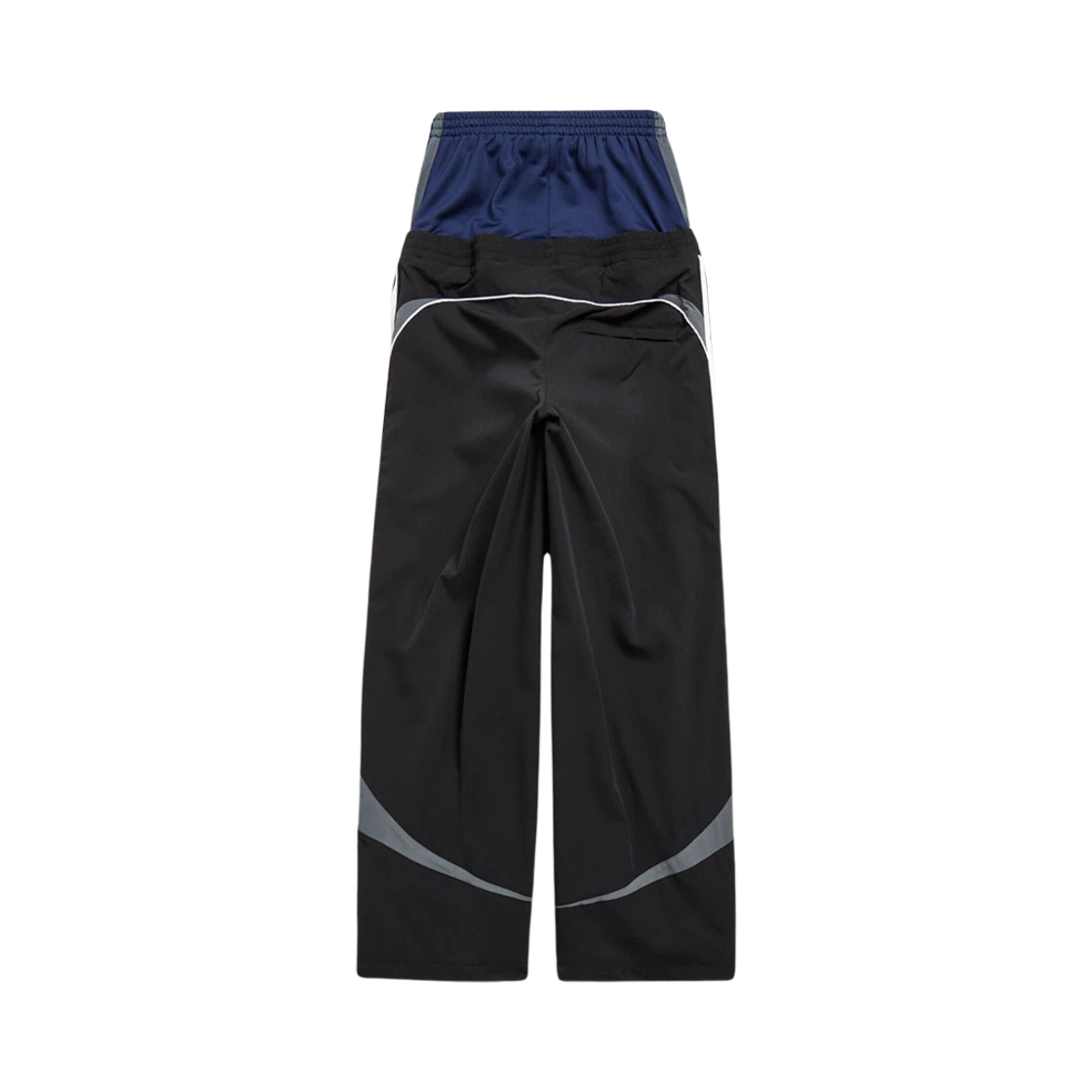 BALENCIAGA CUT UP TRACKSUIT PANTS BLACK