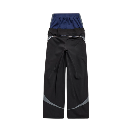 BALENCIAGA CUT UP TRACKSUIT PANTS BLACK