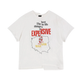 PROJECT G/R TIGHT FIT SPLIT T-SHIRT WHITE