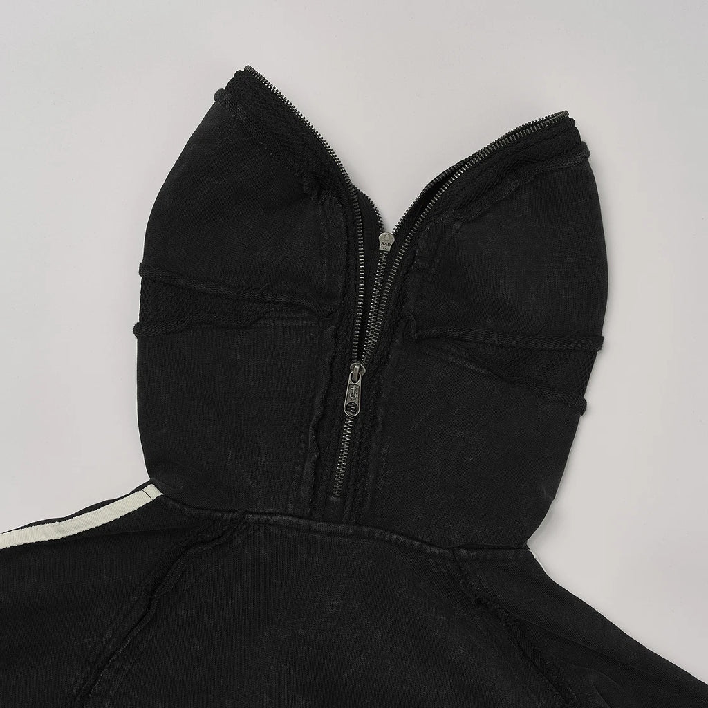 ADIDAS X THUG CLUB TEAMGEIST SWEAT HOODED ZIP UP BLACK