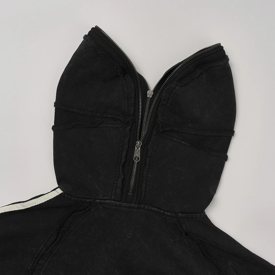 ADIDAS X THUG CLUB TEAMGEIST SWEAT HOODED ZIP UP BLACK