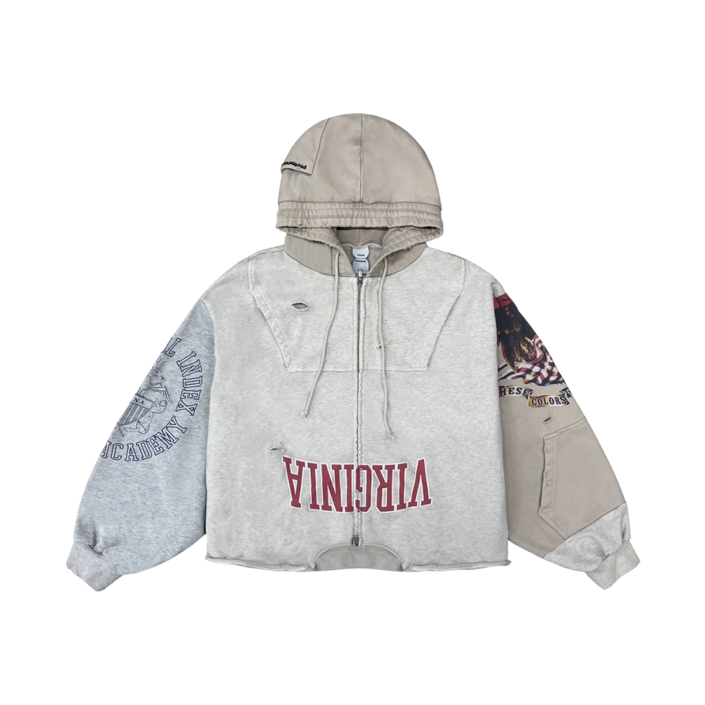 PROTOCOL INDEX UPSIDE DOWN ZIP HOODIE