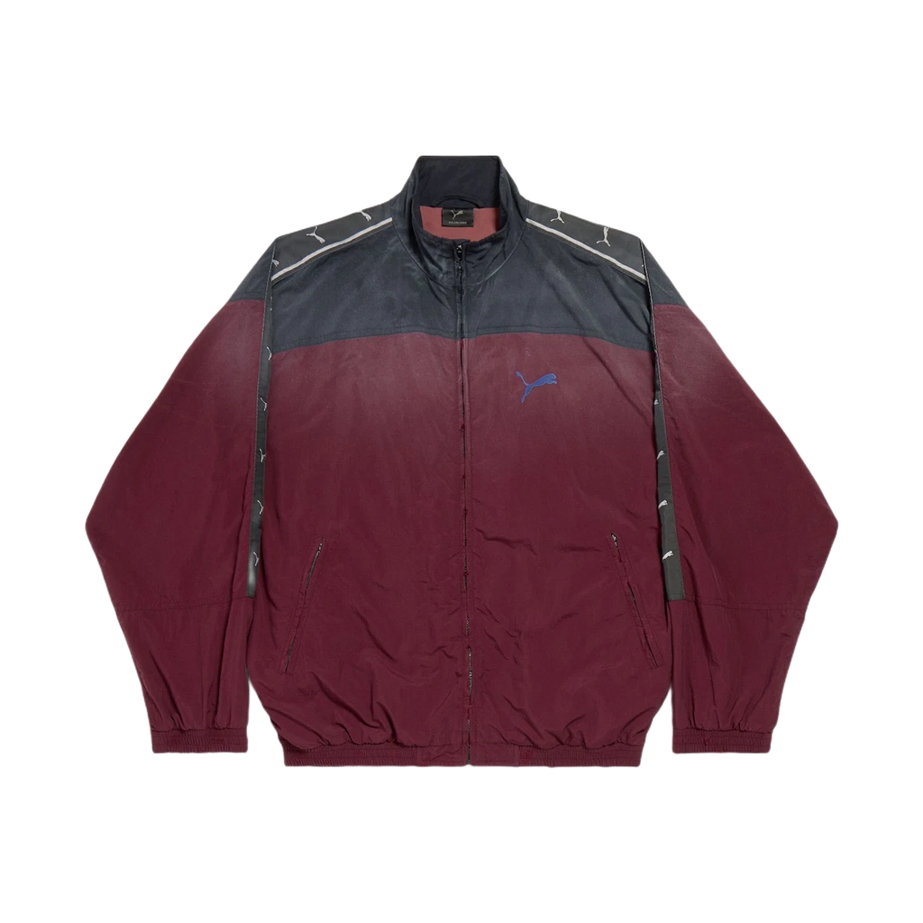 BALENCIAGA X PUMA TRACKSUIT JACKET BURGUNDY
