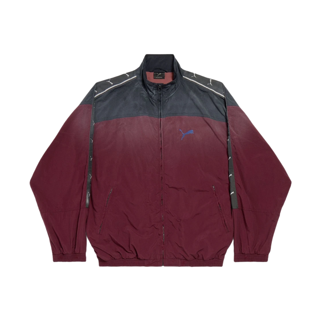 BALENCIAGA X PUMA TRACKSUIT JACKET BURGUNDY