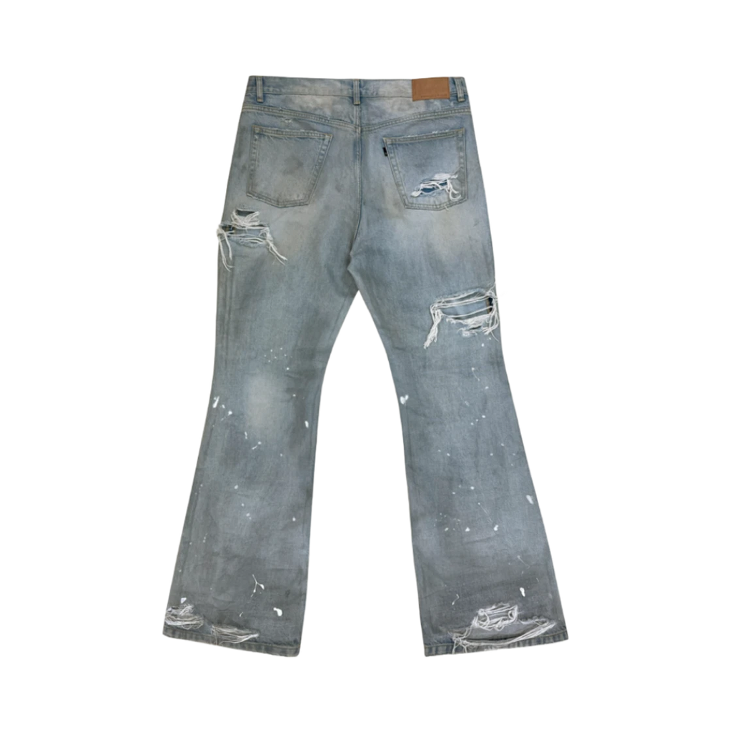 PROJECT G/R DISTRESSED FLARE JEANS BLUE