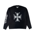 PROJECT G/R IRON CROSS MOHAIR KNIT PULLOVER BLACK