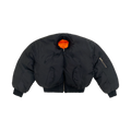 PROJECT G/R REVERSIBLE PUFFER BOMBER JACKET BLACK