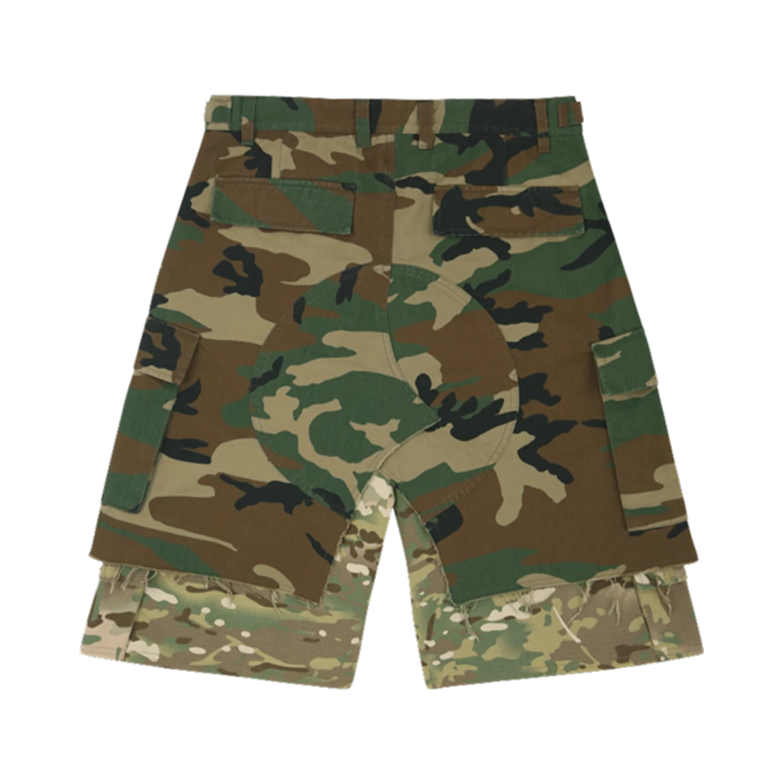 PROJECT G/R LAYERED SKIRT CARGO SHORTS CAMO