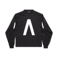 BALENCIAGA MUSIC ARCHIVE SERIES CONNECTED LONG SLEEVE T-SHIRT MEDIUM FIT BLACK WHITE