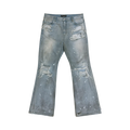 PROJECT G/R DISTRESSED FLARE JEANS BLUE