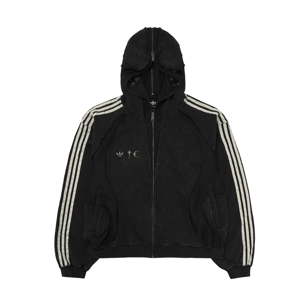 ADIDAS X THUG CLUB TEAMGEIST SWEAT HOODED ZIP UP BLACK