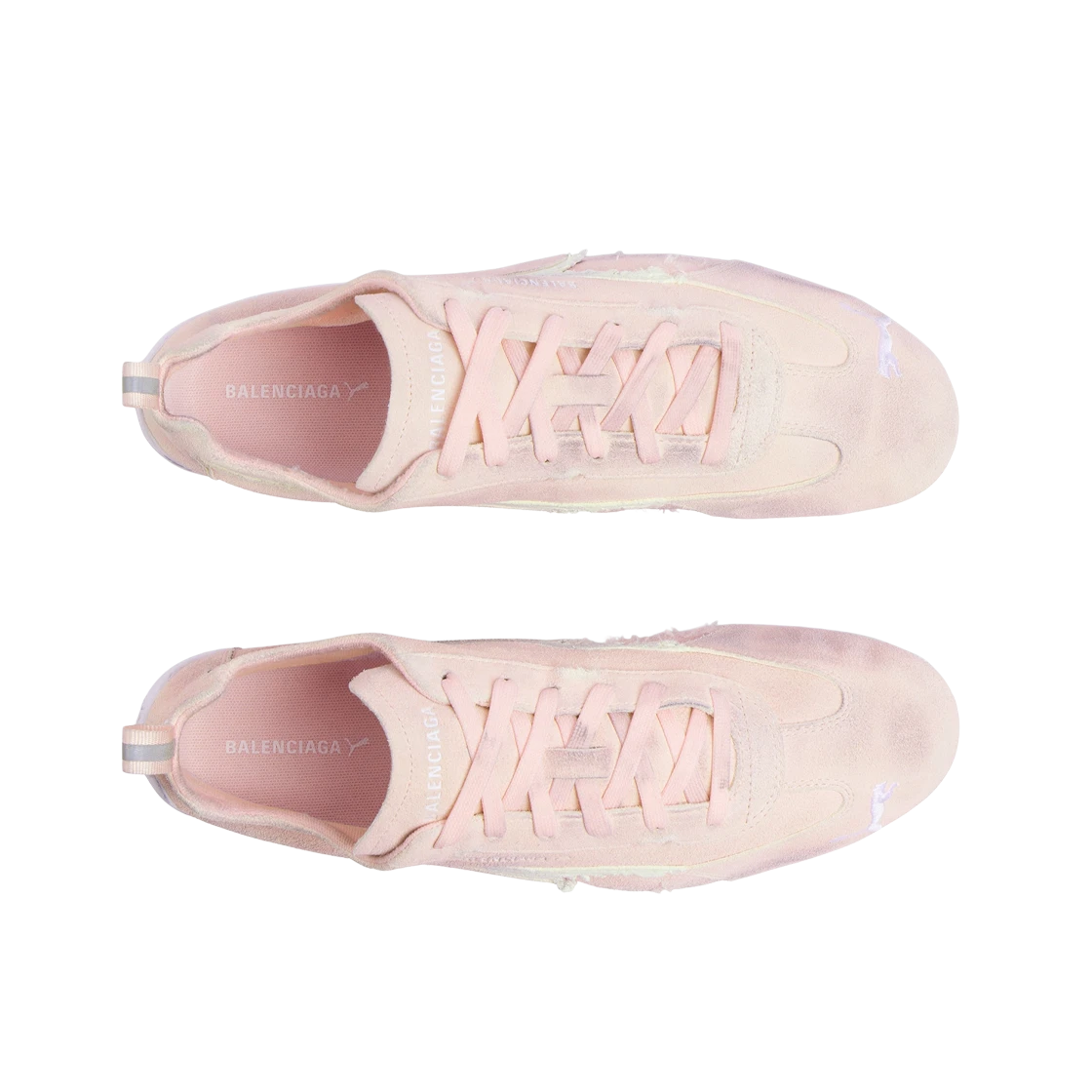 BALENCIAGA X PUMA SPEEDCAT SUEDE PINK WHITE