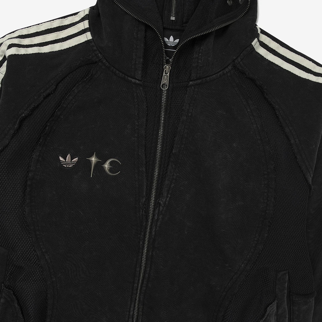 ADIDAS X THUG CLUB TEAMGEIST SWEAT HOODED ZIP UP BLACK