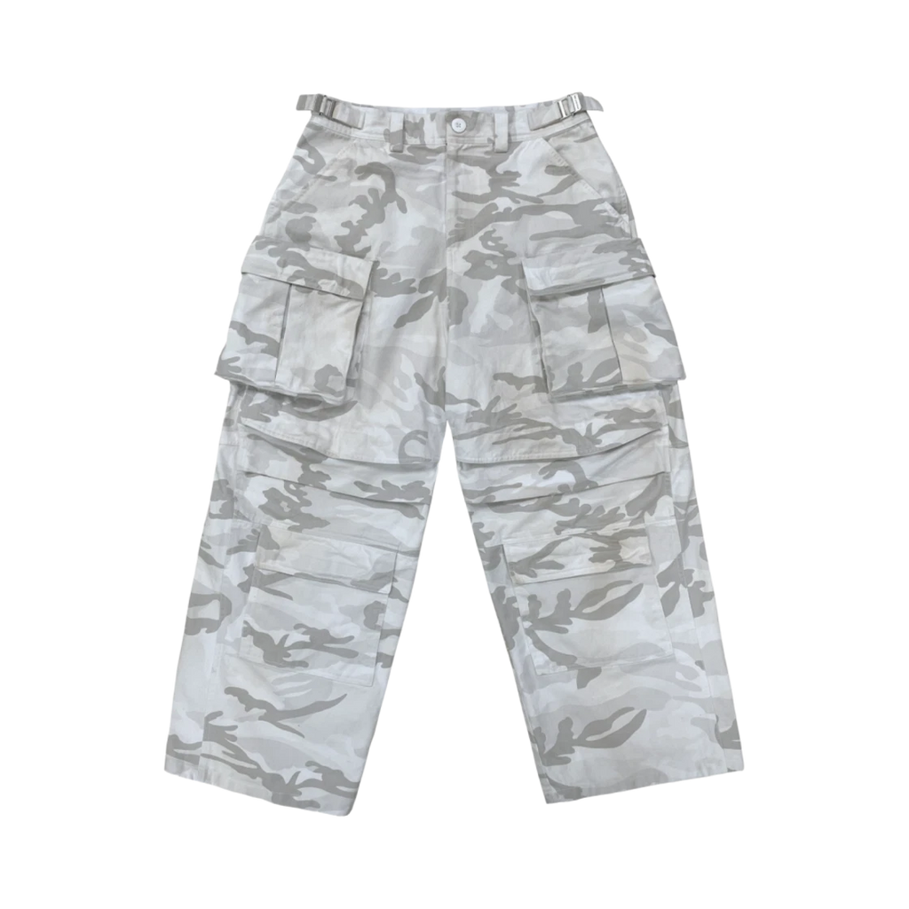 PROJECT G/R WASHED CARGO PANTS WHITE CAMO